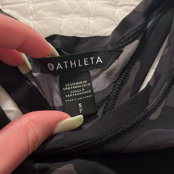 NWOT Athleta Camo Racerback Tank - Picture 2 of 8